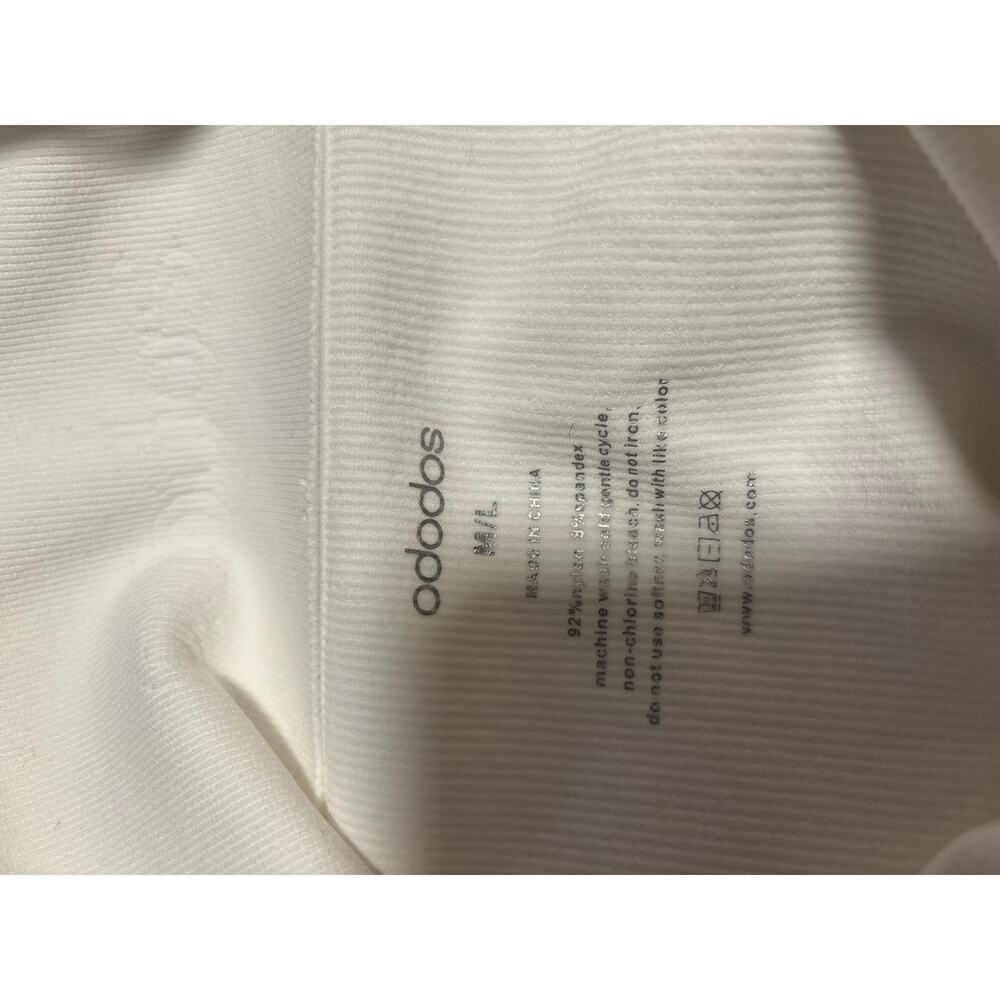 Ododos White Ribbed Mini Skirt M/L - Picture 7 of 7